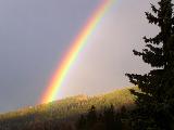 Jarn duha nad Zlatm Chlumem u Jesenku