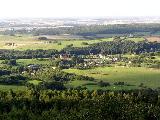 Rozhledna Strážnice - výhled na Polsko