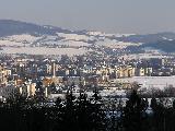 Šumperk, v pozadí obec Nový Malín